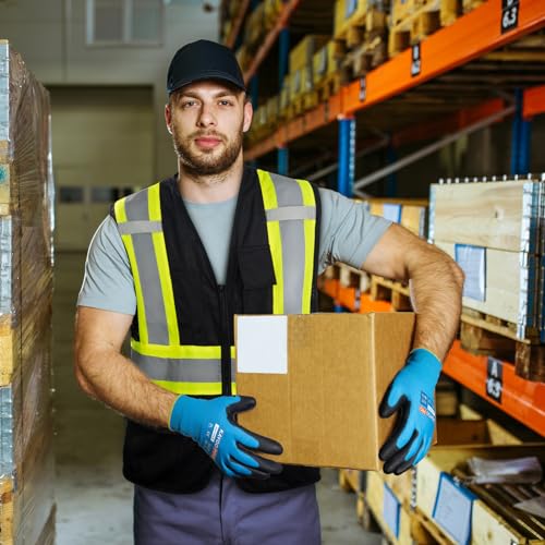 Safety Work Gloves (Blue (Touch Screen) / Medium)
