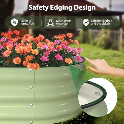 Raised Garden Bed Kit (Avocado Green / 4×2×1 ft)