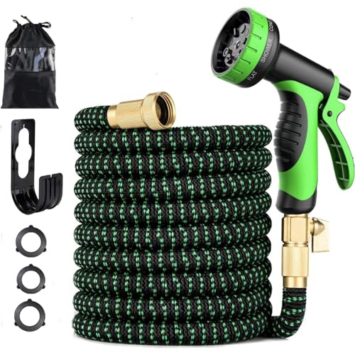 100 ft Expandable Garden Hose (Green / 100FT)