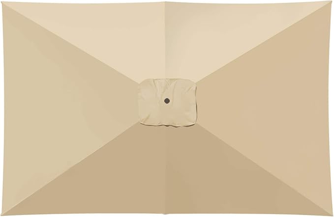 BenefitUSA Top Cover Replacement Umbrella Canopy for 10ft x 6.5 ft 6 ribs Patio Umbrella Outdoor Market (Canopy Only)