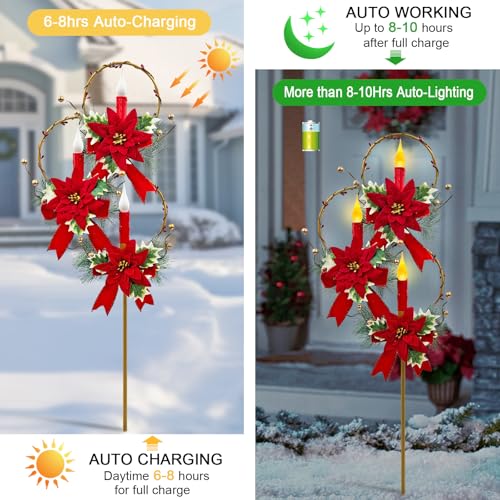 Outdoor Solar Christmas Decorations (Red)