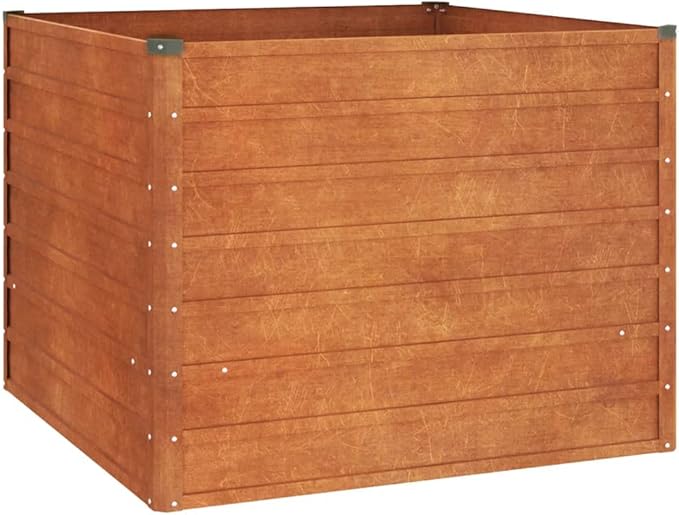 Garden Raised Bed Rusty Corten Steel Large Garden Raised Bed pots for Plants Patio Accessories for Terrace Indoor
