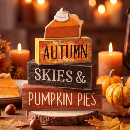 3 Pcs Fall Table Decor (Pumpkin Pie)