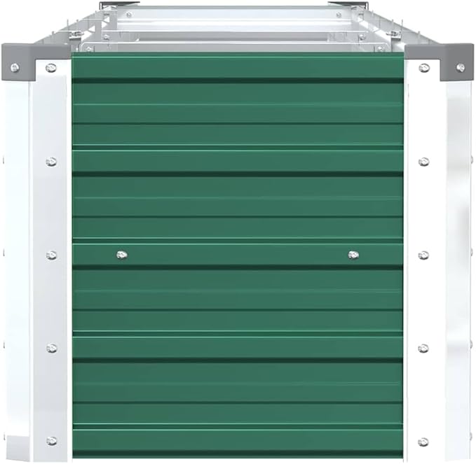Raised Beds for Gardening Ground Box Box Boxes Garden Raised Bed Galvanized Steel 126"x15.7"x17.7" Greenfor Patio Balcony backyards