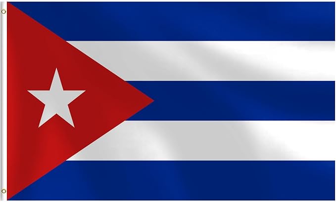 Cuban Flag 3x5 FT Heavy Duty Cuba Flag Double Stitched Vivid Color Fade Proof Outdoor Decor With Brass Grommets(Cuba)