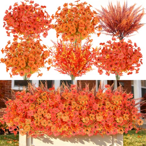 16PCS Artifcial Fall Flowers (Mix Fall / 16PCS)