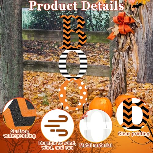 Halloween Boo Metal Garden Stakes