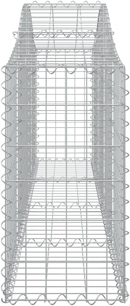 Arched Gabion Baskets,Greenhouse Planter,Decorative Patio Planters,Patio Raised Beds,Vegetable Planters,Herb Planters,for Deep-rooted vegetables,Flowers,2 pcs 78.7"x11.8"x23.6"/31.5" Galvanized Iron