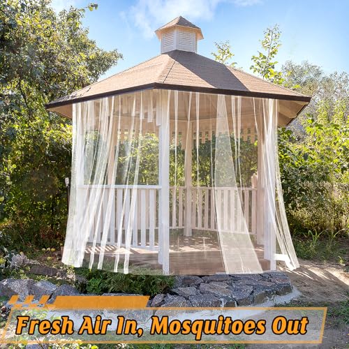 2Pcs 33x10ft Mesh Mosquito Net (White / 13x10ft)