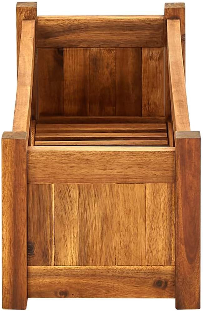 vidaXL Raised Bed Warm Rustic Acacia Wood Large Raised Bed Rectangular