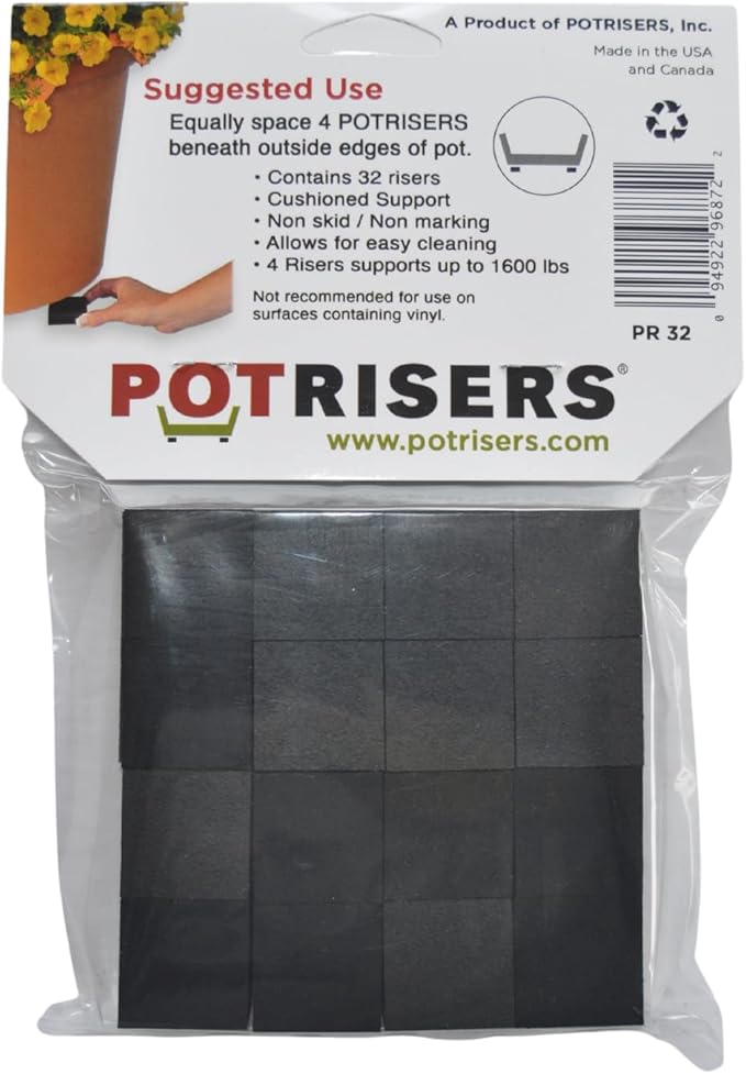 '- Invisible Pot Feet to Elevate up to 8 Flower Plant Planters or Statues | - Image 3