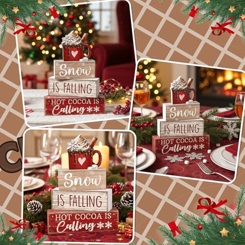 4 Pcs Christmas Table Decor (Chocolate)