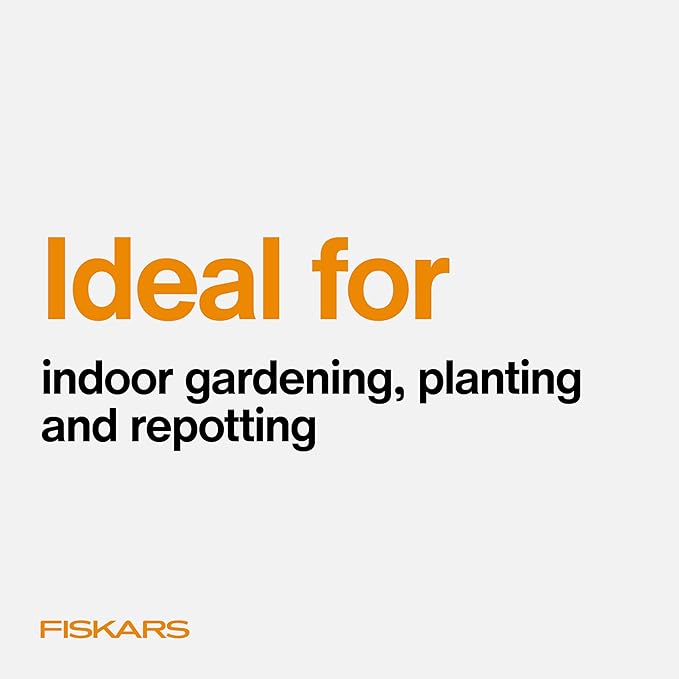 Fiskars Planting Mat for Indoor Gardening – Foldable Repotting Mat and Potting Tray with Snap-Up Sides, Durable Water-Resistant Nylon, 17.5" x 17.5"
