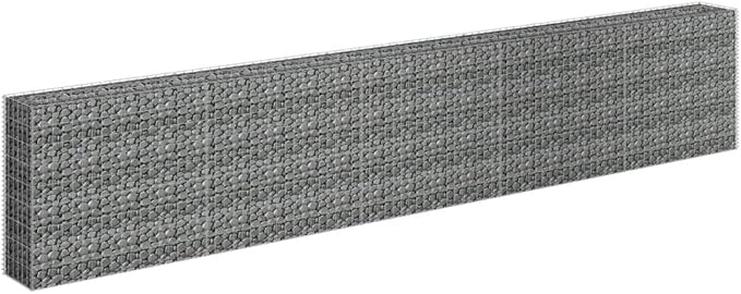 Gabion Raised Bed, Gabion Cages for retaining Walls Outdoor Backyard Planter Raised Garden Bed Suitable for Outdoor Landscape Lawn Cafes Backyard Patio Galvanized Steel 177.2"x11.8"x35.4"