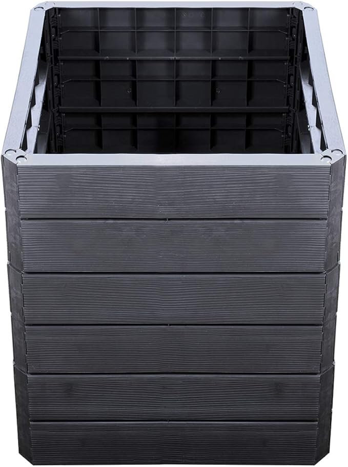 645115 Exaco Ergo Small Raised Bed, Square, Anthracite