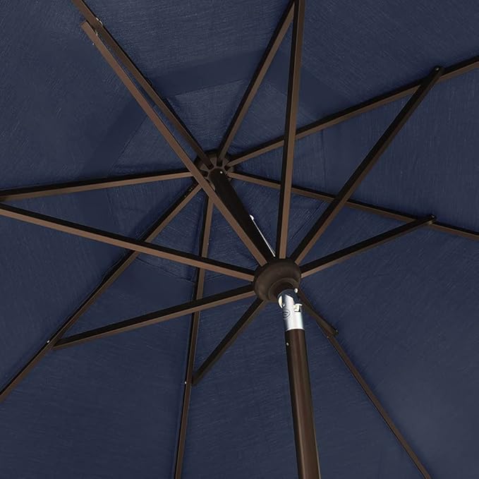 EliteShade USA 10-Year-Non-Fading 10Ft Market Umbrella Patio Umbrella Outdoor Table Umbrella with Ventilation, Navy Blue
