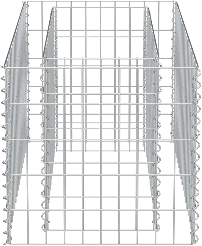 Gabion Raised Bed Galvanized Steel 35.4"x19.7"x19.7",Raised Garden Bed,Outdoor Planters for Flower Herb Garden