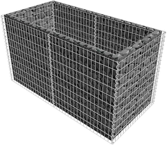 Garden Raised Bed Silver Galvanized Steel, 70.9x35.4x39.4 Inch Rectangular Outdoor Planter Box for Flowers, Vegetables