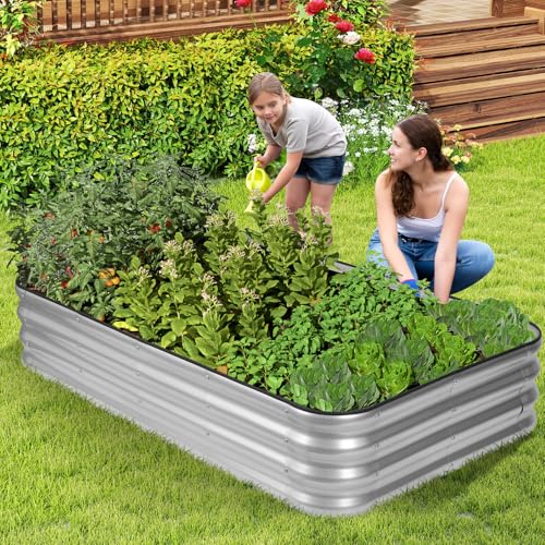 Raised Garden Bed (Sliver / 1pack-5X3X1)