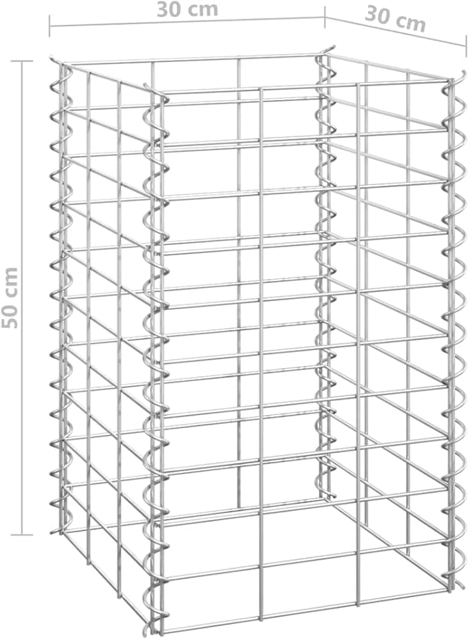 Premium Gabion Raised Bed Set, 4-Tier Vertical Garden Planter Box with Industrial Design for Outdoor Flowers and Vegetables, Durable Iron Construction,