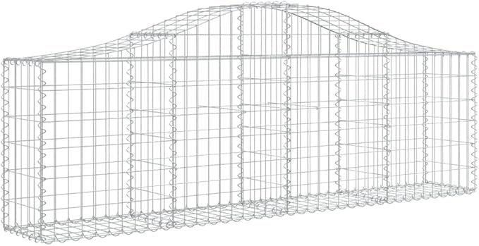 Arched Gabion Baskets,Greenhouse Planter,Decorative Patio Planters,Patio Raised Beds,Vegetable Planters,Herb Planters,for Deep-rooted vegetables,Flowers,2 pcs 78.7"x11.8"x23.6"/31.5" Galvanized Iron