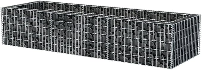 Gabion Raised Bed Steel 106.3"x35.4"x19.7",Raised Garden Bed,Outdoor Planters for Flower Herb Garden