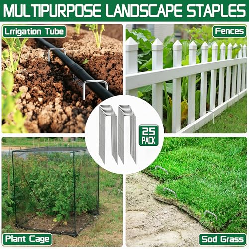 Garden Stakes 5Inch (Silver / 25Pack)