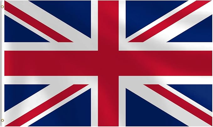 British Flag 3x5 FT Heavy Duty Union Jack UK Flag Double Stitched Vivid Color Fade Proof Outdoor Decor With Brass Grommets(UK)