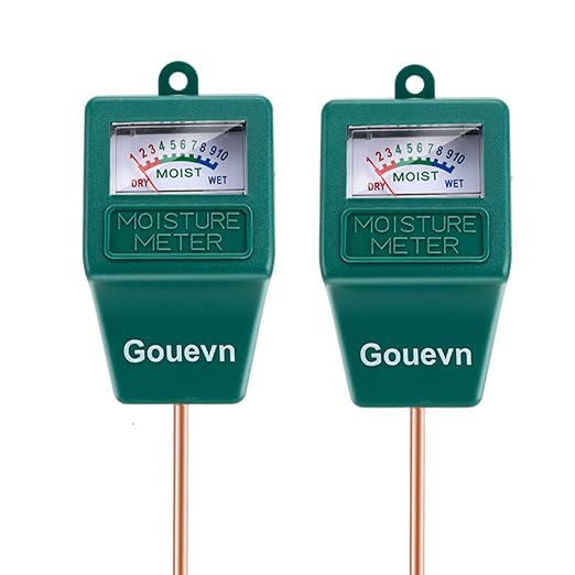 2pack Soil Moisture Meter, Hygrometer Soil Plant Water Meter, Plant Moisture Meter Indoor & Outdoor for Potted Plants, Lawns, Succulent (No Batteries Required)