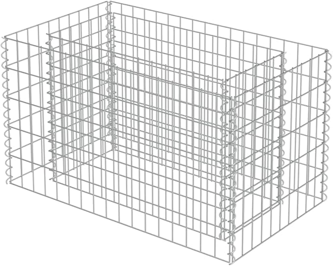 Gabion Raised Bed Galvanized Steel 35.4"x19.7"x19.7",Raised Garden Bed,Outdoor Planters for Flower Herb Garden