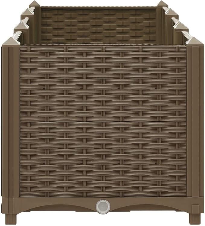 Raised Bed 47.2"x15.7"x15" Polypropylene,Raised Garden Bed,Outdoor Planters for Flower Herb Garden