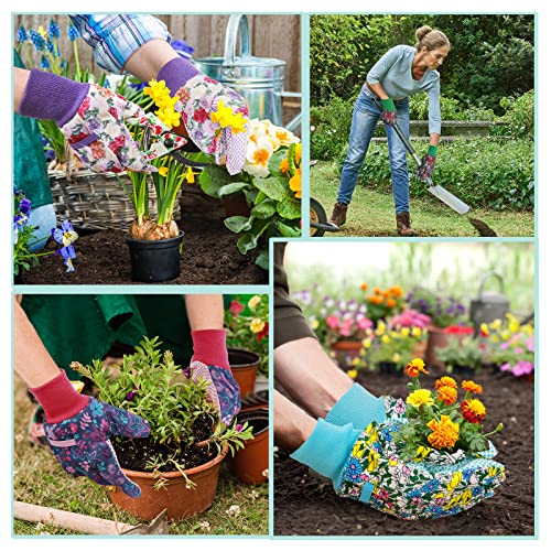 Gardening Gloves for Women (Medium/4 Colors)