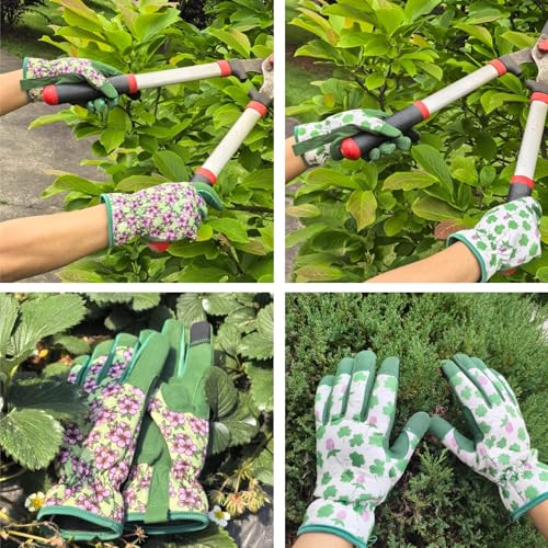 Gardening Gloves Women (1 Pair Per Pack-green Leaf / Medium)