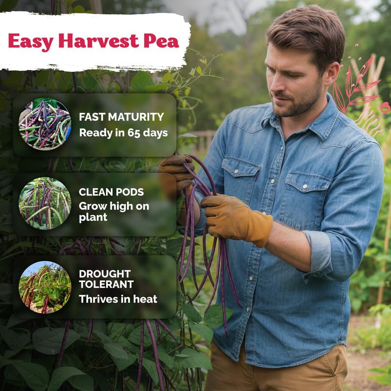 150 Top Pick Pinkeye Cow Pea Heirloom Vegetable Seeds