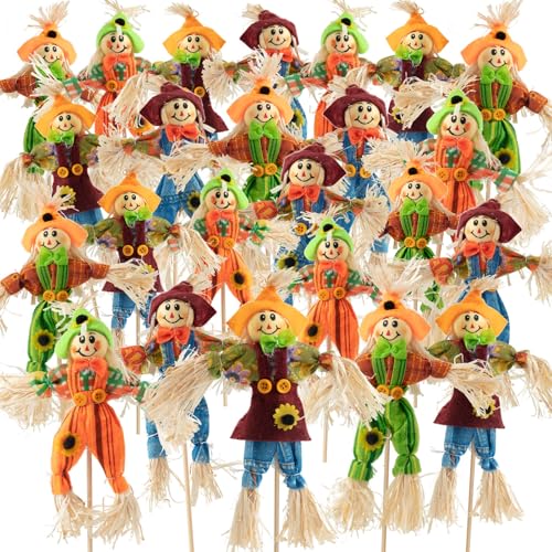 24 PCS Halloween Scarecrow Decorations