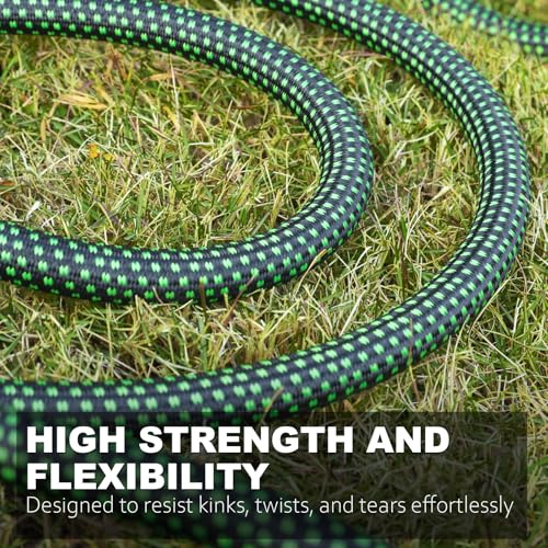 Garden Hose Flexible Water Hose (Green / 25FT)