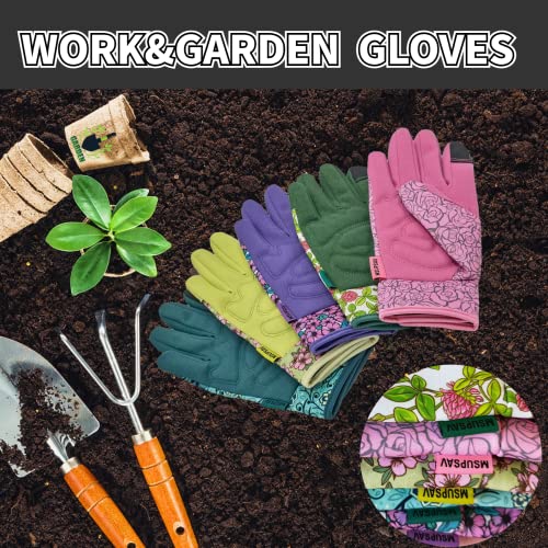2 Pairs Indoor Gardening Gloves (2 Pairs Per Pack-lake Blue / Large)