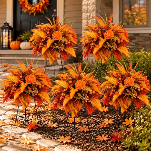 Harvest Floral Garden Stake Arrangement (5pcs)