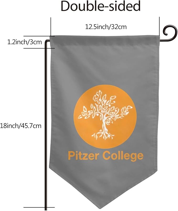Pitzer College Garden Flag 12.5 * 18in For Outdoor Indoor Yard Decoration Banners