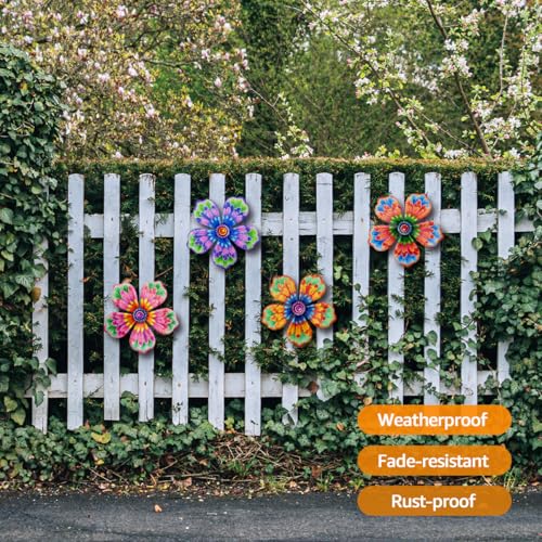 Metal Flowers Wall Decor (Flowers-K)