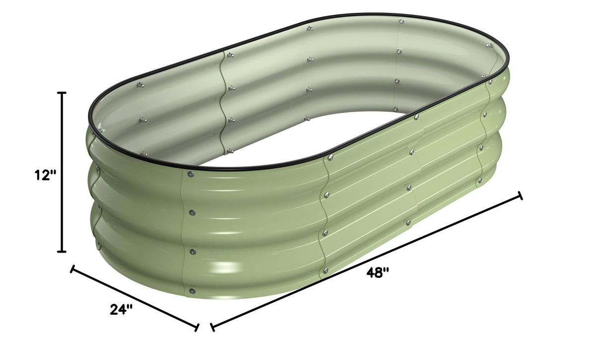 Raised Garden Bed Kit (Avocado Green / 4×2×1 ft)