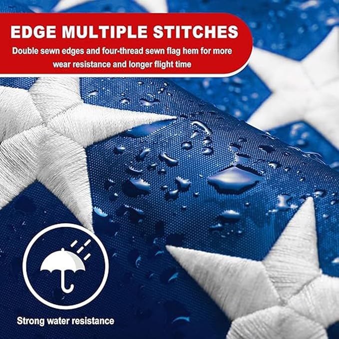 Us Flag 3 x 5 Heavy Duty Outdoor, American flag 600d,Flag Front Porch,Non Fading American Flag, Longest Lasting,with Embroidered Stars Reinforced Material , Brass Grommets,Sewn Stripes-Unmatched Durability in Any Weather.
