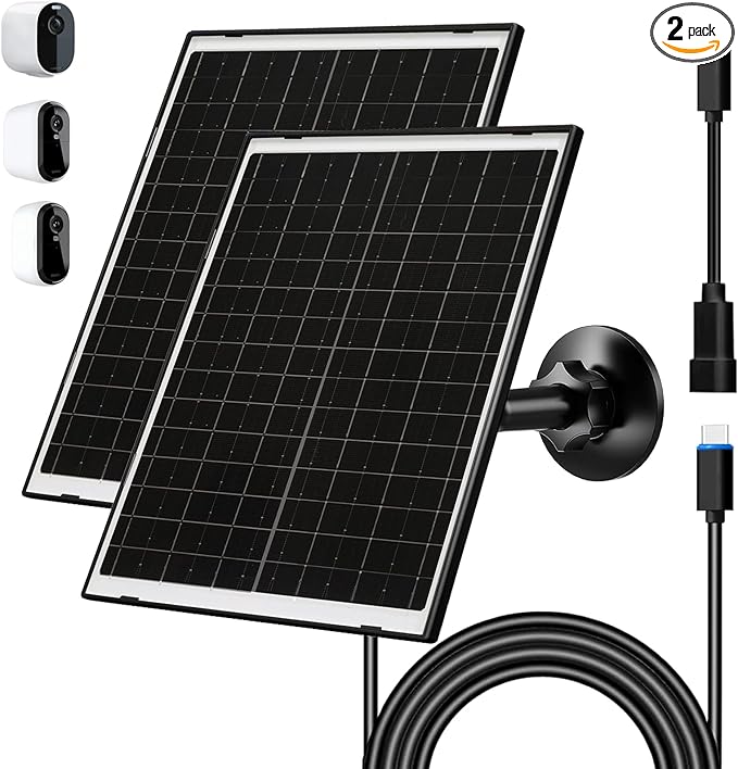 Zivif Solar Panel Charger for Arlo Essential 2K, Essential XL & Spotlight by Zivif