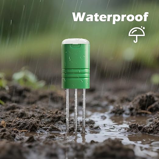 VODESON Upgraded Plant Soil Moisture Meter with 230ft RF Wireless Waterproof & LCD Display for Moisture,Temp,Sunlight,Time,Ideal for Garden, Farm, Lawn Care-Outdoor (2 Sensor)