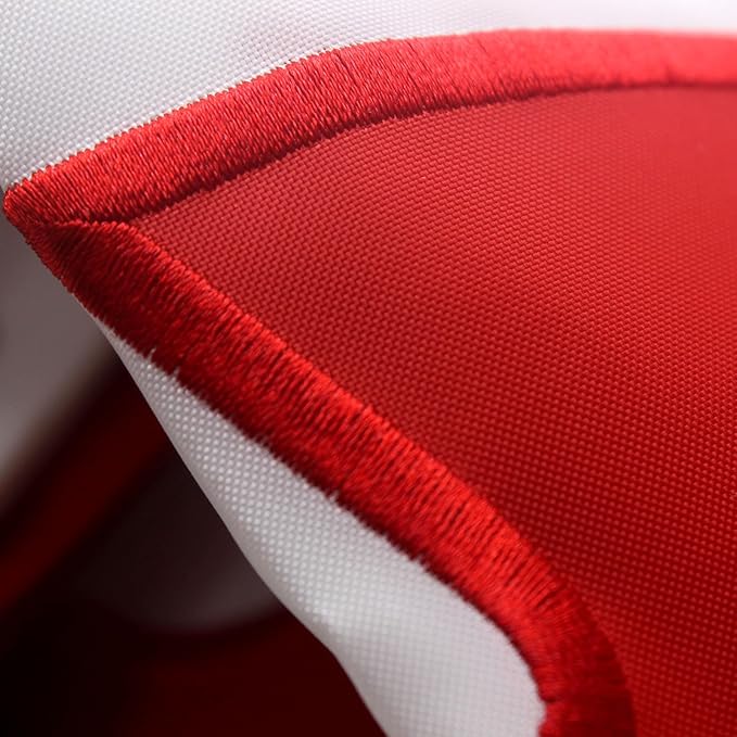 Canada Flag 3x5 Ft Tear-Shield 340D Polyester for Outdoor Double Sided Embroidered Canadian National Flag with Brass Grommets for Wall, Pole