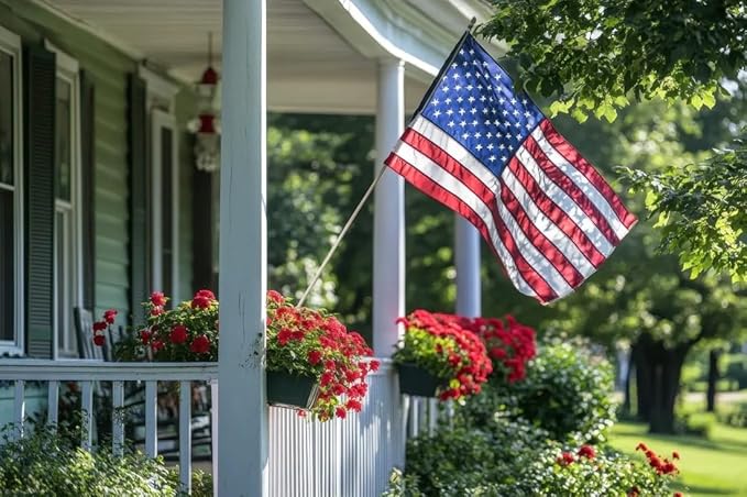 Premium American Flag for Outside 3x5 Made in USA | Outdoor Nylon Flag with Embroidered Stars & Hand-Stitched Stripes | US Sourced Materials | Built & Finished in Wisconsin