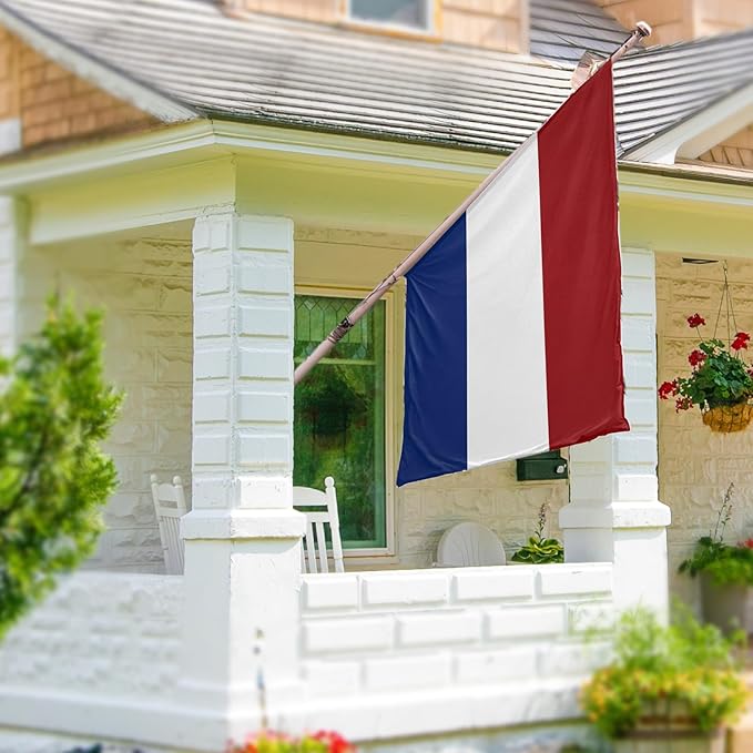 ASUNO Netherlands Flag 3 × 5 Feet Polyester Dutch National Banner with 2 Brass Grommets Double Side Vivid Color Fade Resistant for Outside Garden Lawn Patio
