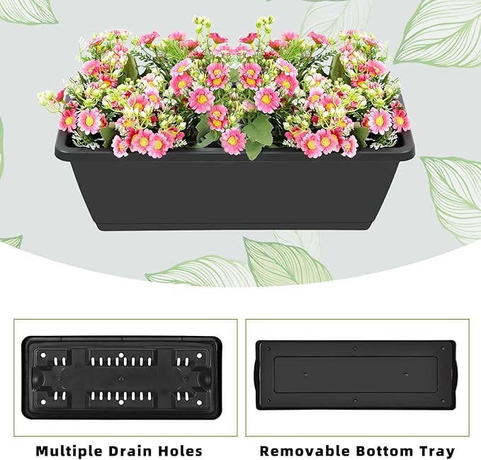Vertical Raised Garden Bed 3 Tier Elevated Garden Planters Stand Up Garden Planter Box with Drainage Holes for Outdoor Indoor Plants Herbs Flowers Vegetables Black