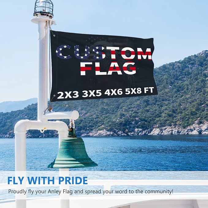 Custom Flag 3x5 Ft Double Sided for Outdoors - Design Your Logo/Photo/Picture/Text - Personalized Flags Room Wall Decoration - Customized Flags Gift for Outside Indoor