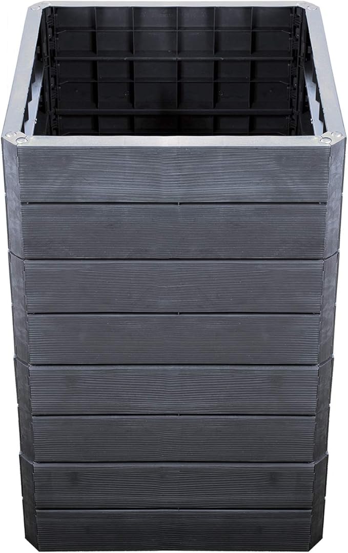 645115 Exaco Ergo Small Raised Bed, Square, Anthracite
